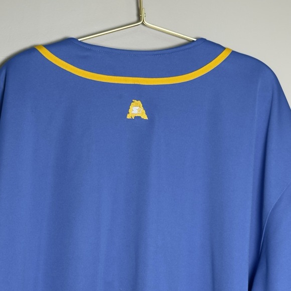 Starter ASPHALT LEGENDS All-State Stars 27 Stitched Baseball Jersey Blue/Gold XL - Picture 4 of 16